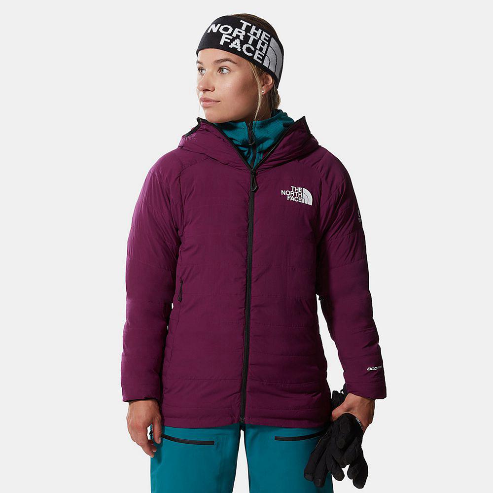 The North Face L3 50/50 Hooded Γυναικεια Μπουφάν Πουπουλένια - Μωβ (QMLT31082)
